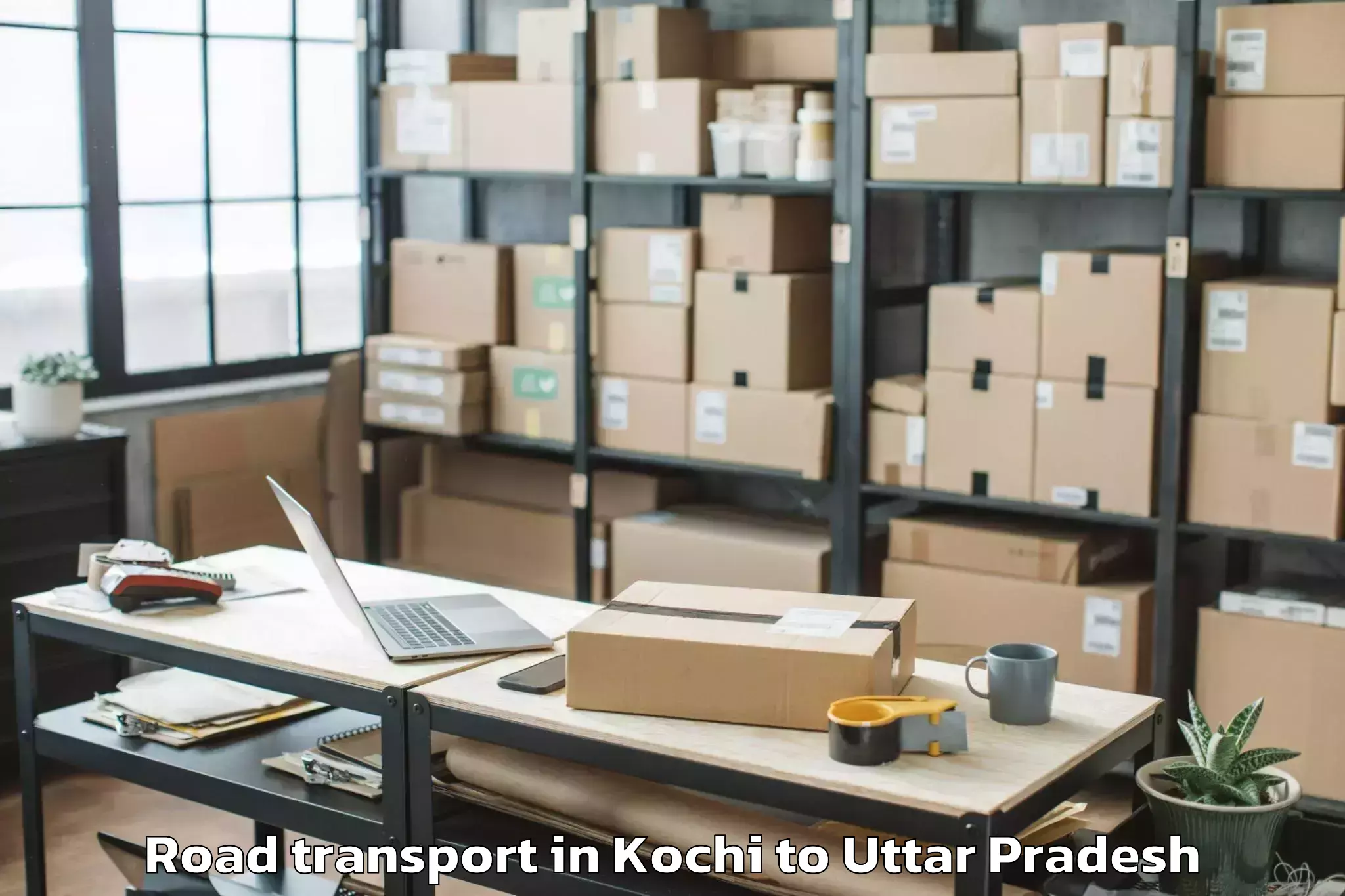 Top Kochi to Mainpuri Road Transport Available